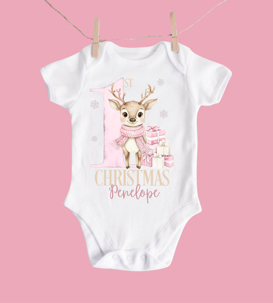 Reindeer baby bodysuit