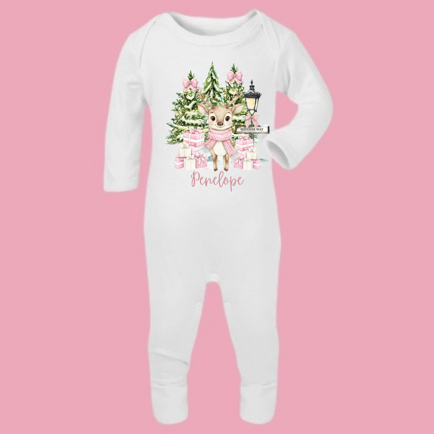 Reindeer baby romper