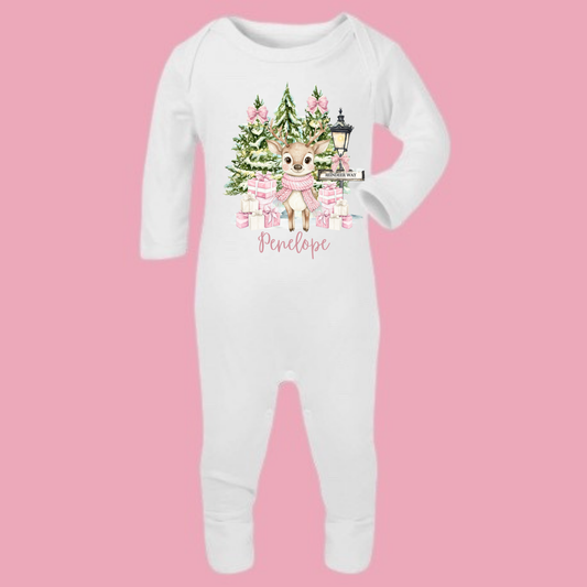 Reindeer baby romper