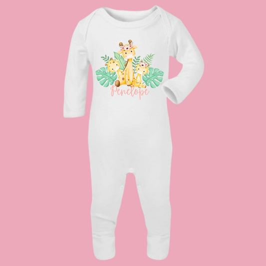 Safari baby romper