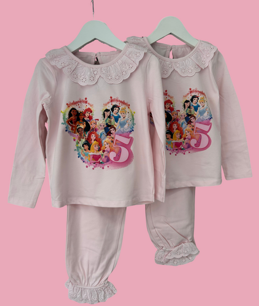 Frilly disney birthday pyjamas