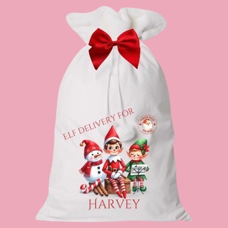 Christmas Elf Santa sack