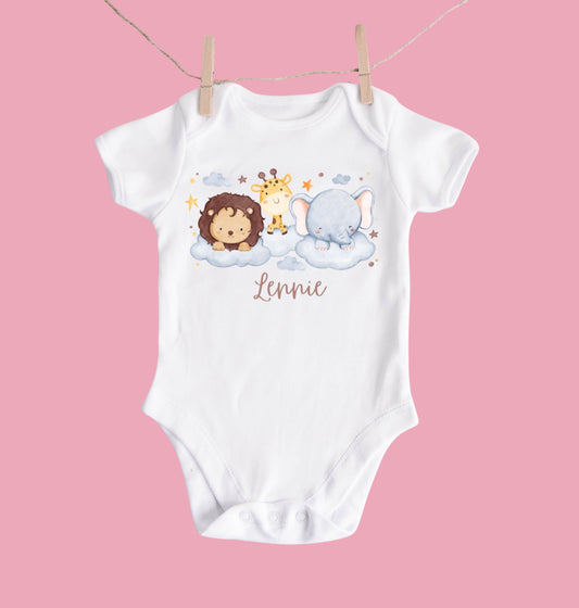 Safari baby bodysuit