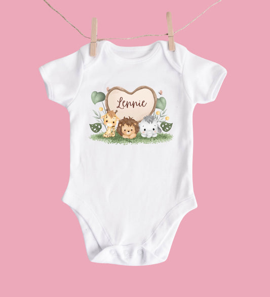 Safari baby bodysuit