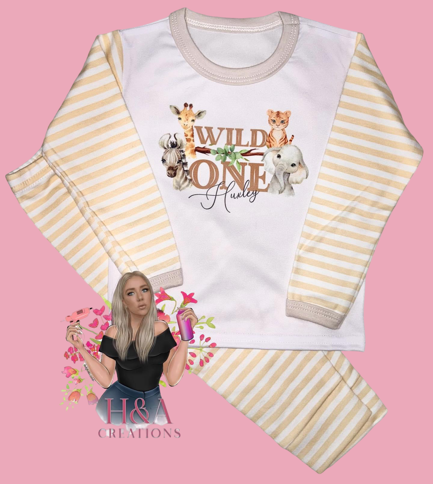 Wild one birthday pyjamas