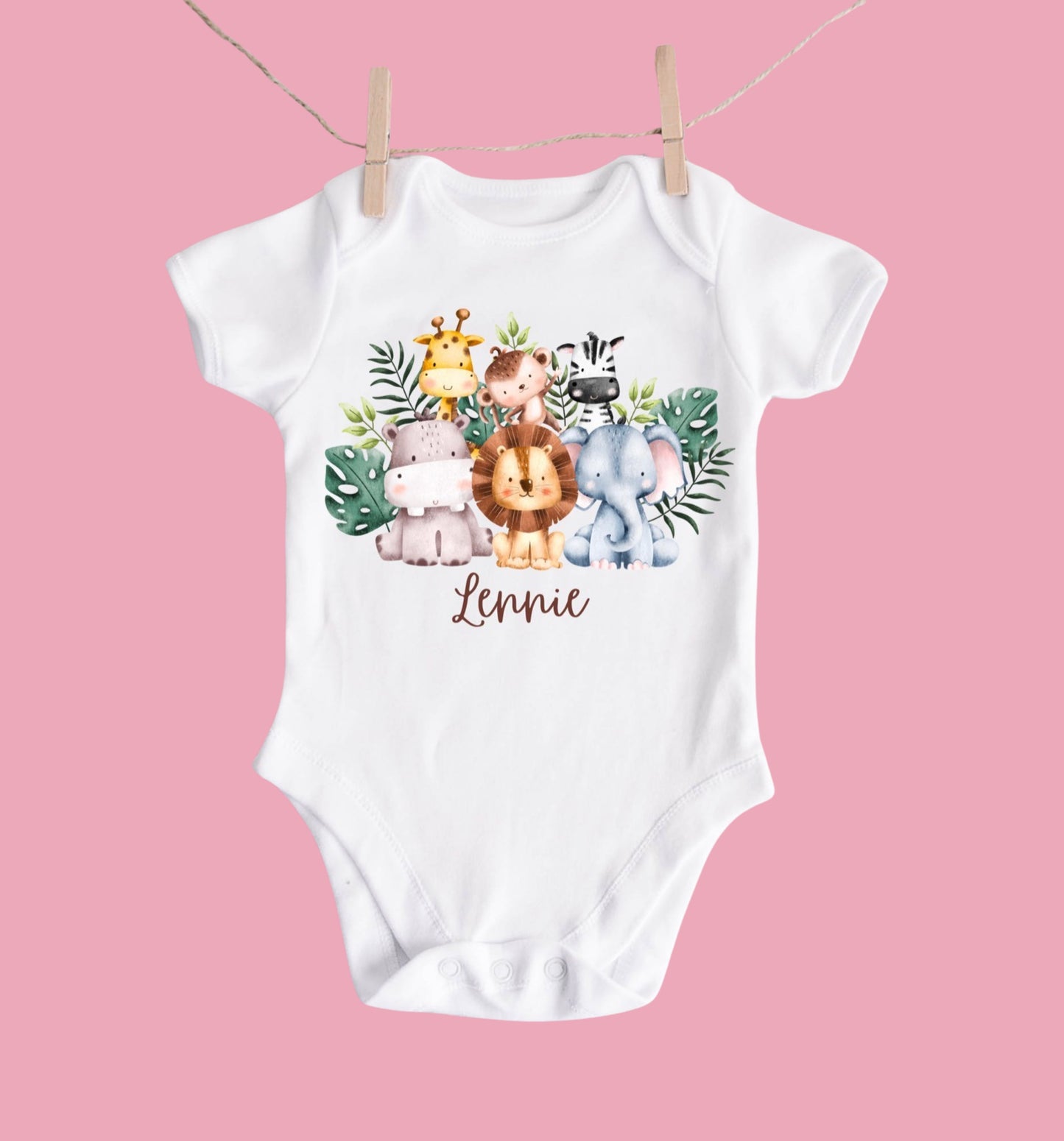 Safari baby bodysuit