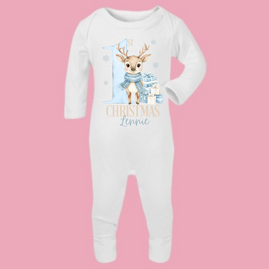 Reindeer baby romper