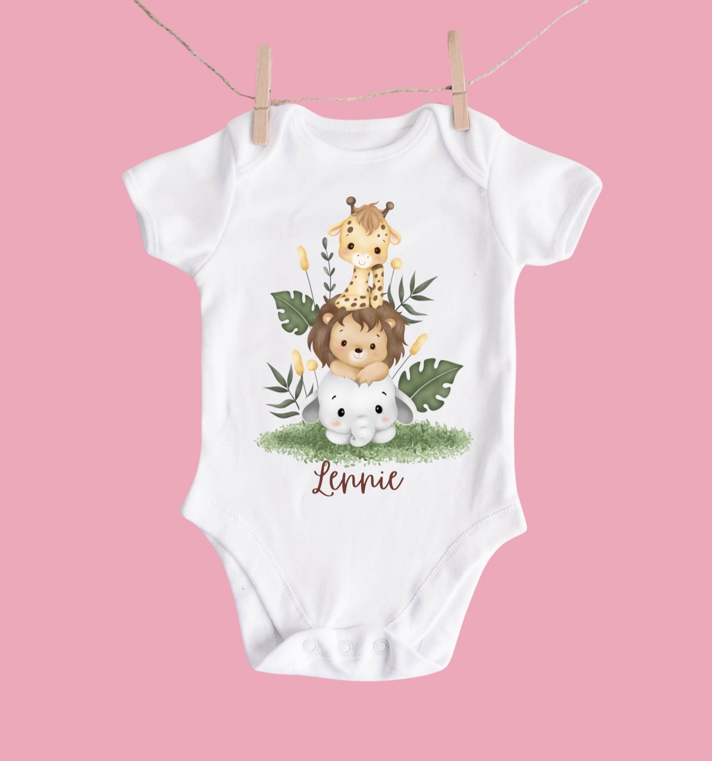 Safari baby bodysuit