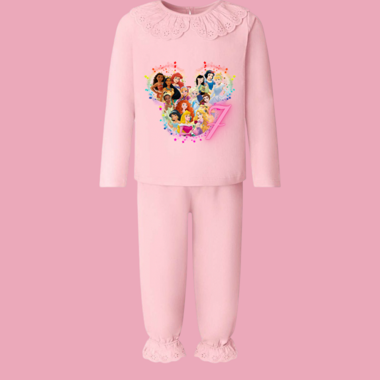 Frilly disney birthday pyjamas