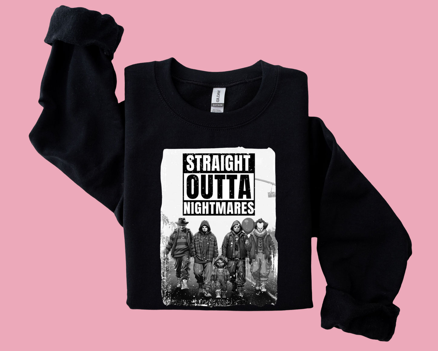 Unisex straight outta nightmares sweatshirt