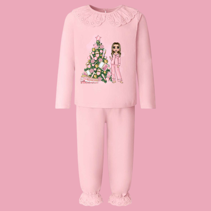 Frilly Christmas pyjamas