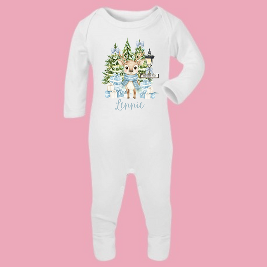 Reindeer baby romper