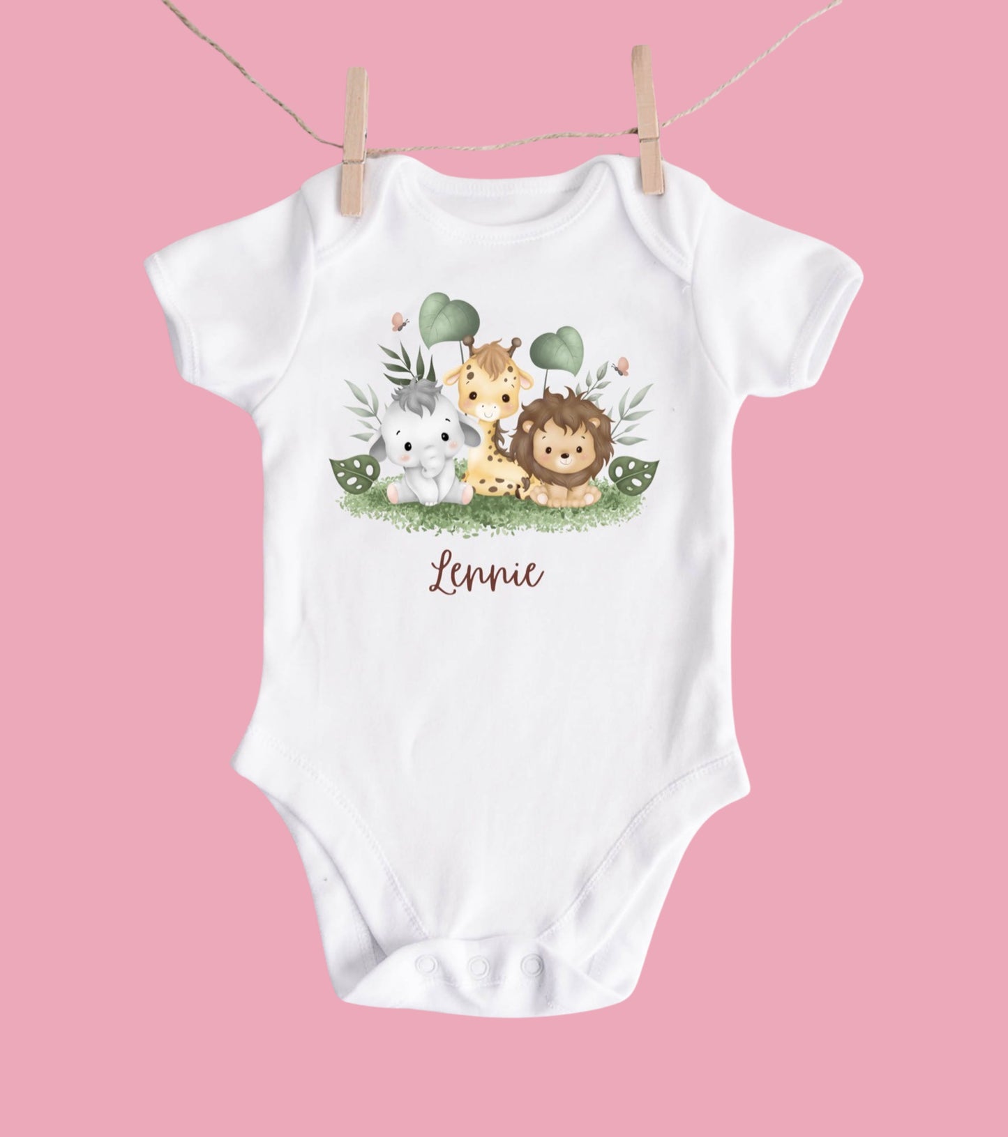 Safari baby bodysuit