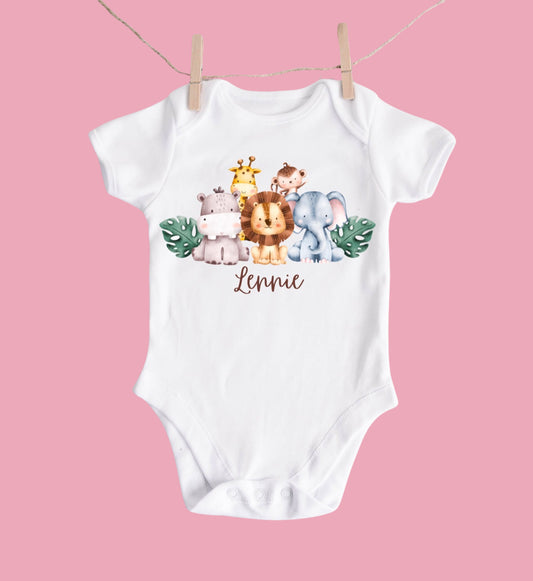 Safari baby bodysuit