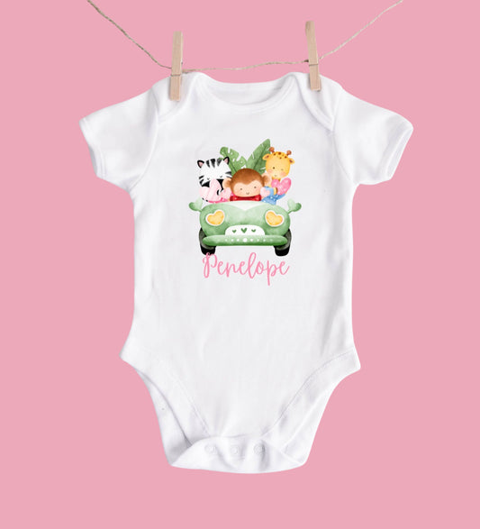 Safari baby bodysuit