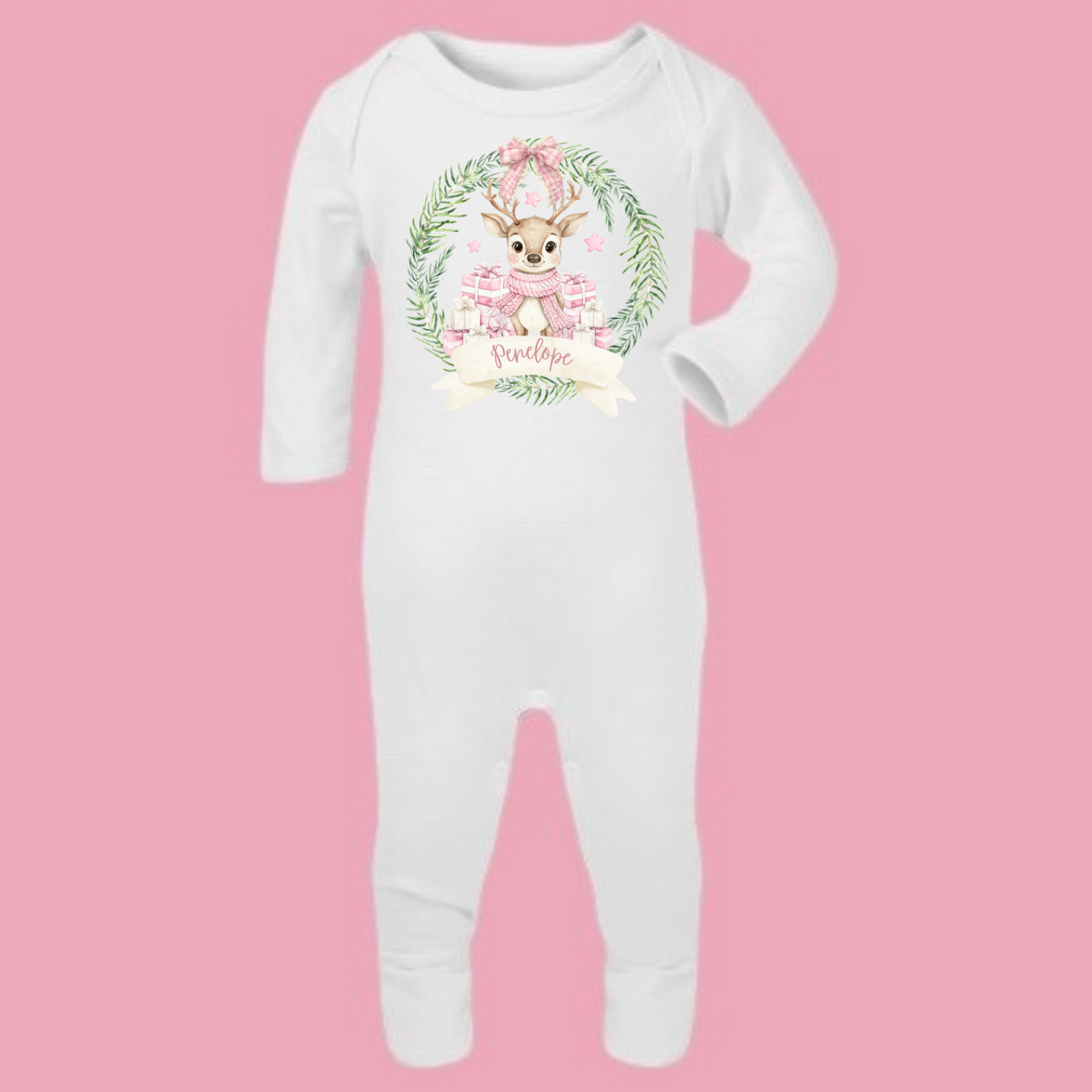 Reindeer baby romper