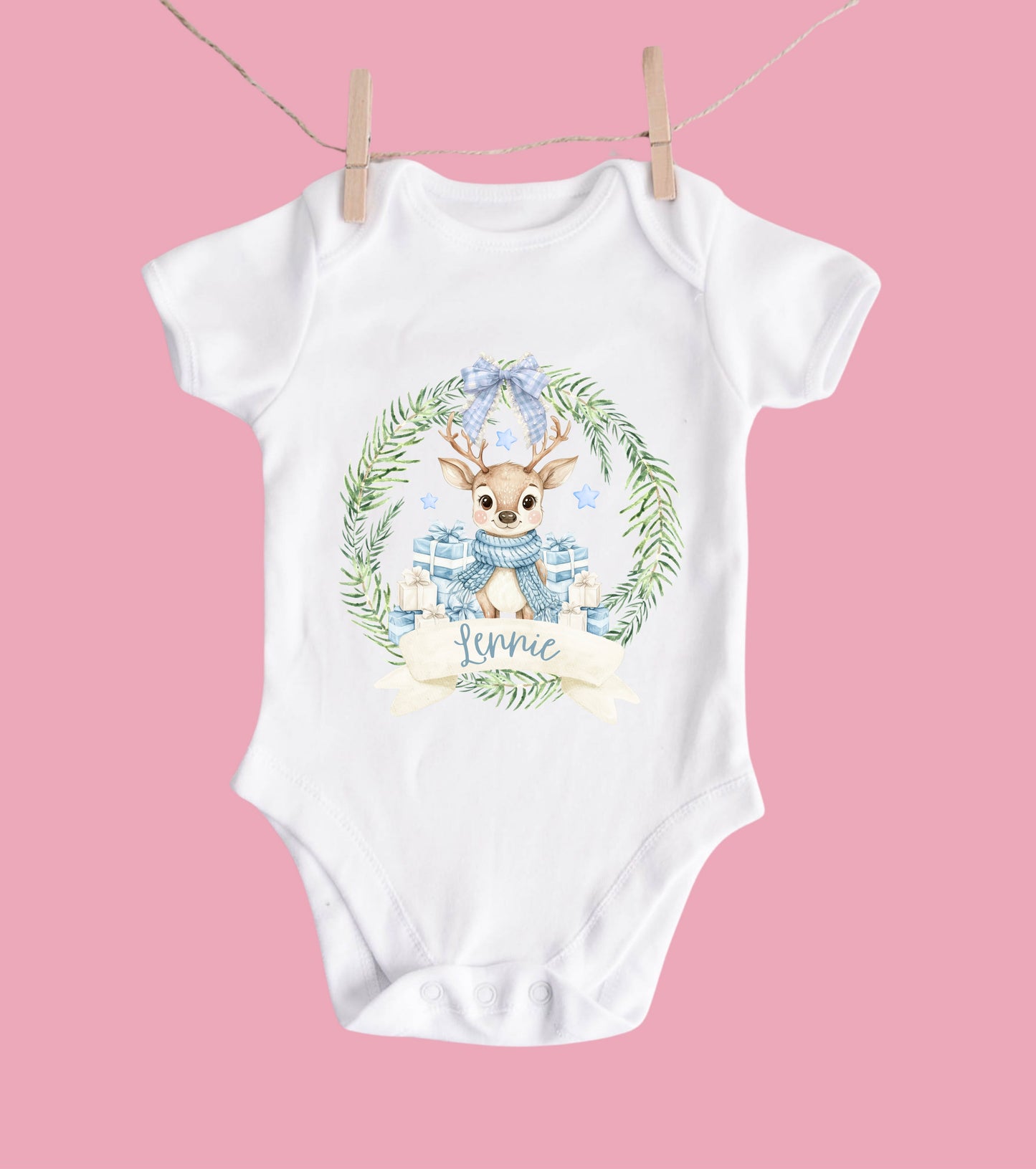 Reindeer baby bodysuit