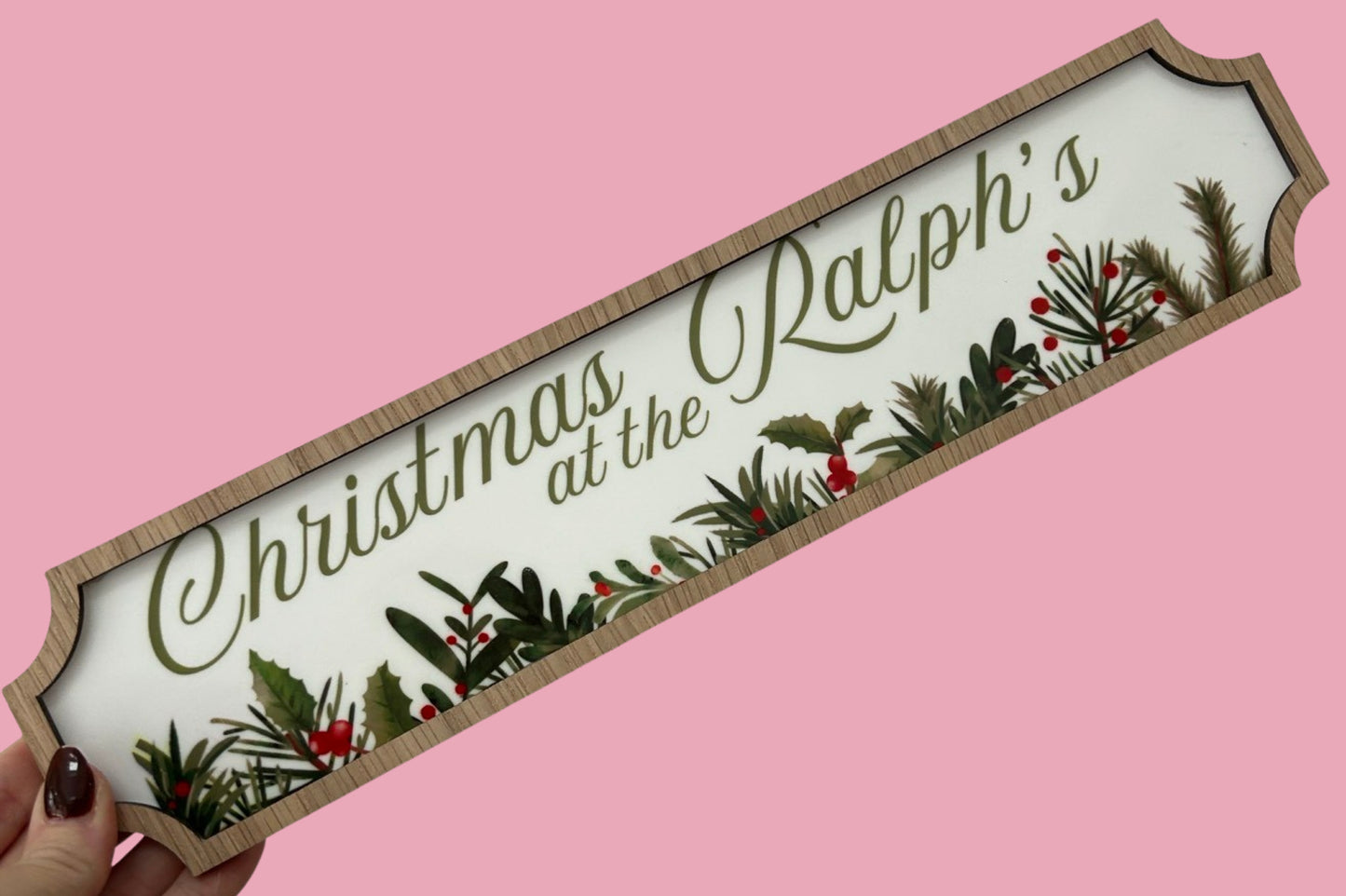 Personalised Christmas sign